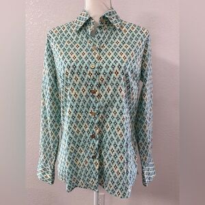 HAROLD’S Geometric Patterned Long Sleeve Shirt zs M
